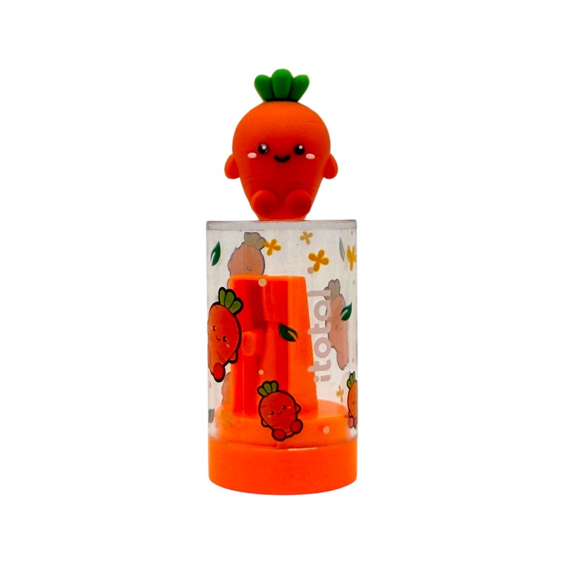 Temperini kawaii I-Total Fresh Market — con raccoglitore dust-free, soggetti frutta e verdura. Regalo originale e utile per bambini a scuola.