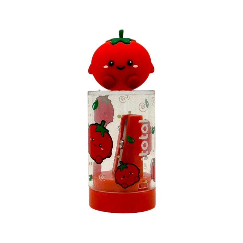 Temperini kawaii I-Total Fresh Market — con raccoglitore dust-free, soggetti frutta e verdura. Regalo originale e utile per bambini a scuola.