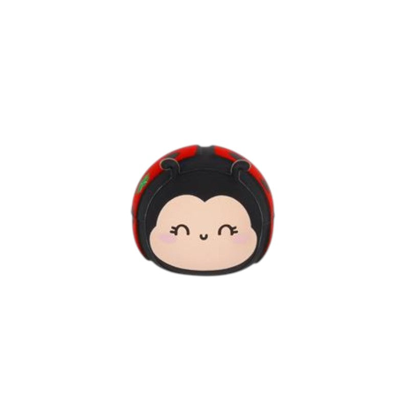 Temperino coccinella Legami Mini Friends — design 3D rosso e nero, lama affilata, formato mini. Pensierino kawaii originale per la scuola.