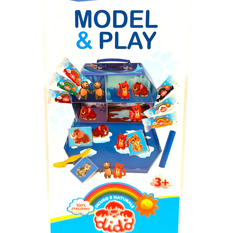 Didò Mammut & Friends Model & Play: valigetta grotta di ghiaccio con pasta per giocare e accessori per modellare. Su Viano Shop!
