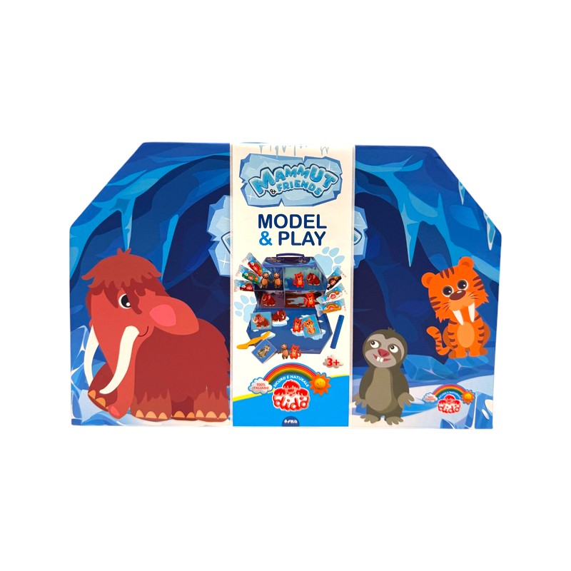 Didò Mammut & Friends Model & Play: valigetta grotta di ghiaccio con pasta per giocare e accessori per modellare. Su Viano Shop!