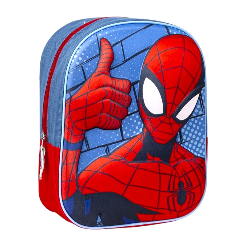 Fantastico zainetto con disegno 3D a tema Spiderman