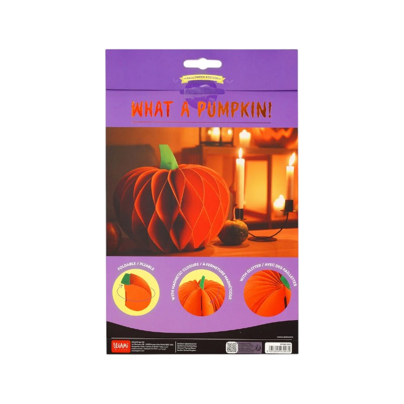 Bellissima zucca pieghevole in carta legami